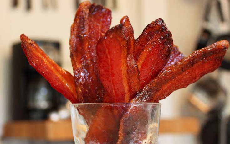 Καραμελωμένα τσιπς μπέικον