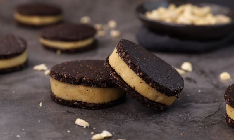 Vegan μπισκότα sandwich