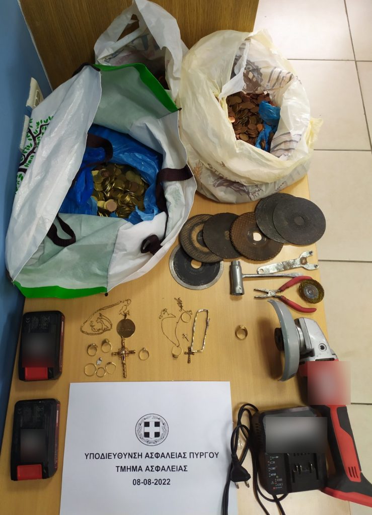 "Ρήμαζε" Ιερούς Ναούς στην Ηλεία και έδινε τα τάματα σε ενεχυροδανειστήριο