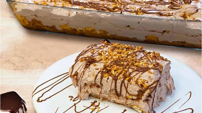 Γλυκό ψυγείου με μπισκότα