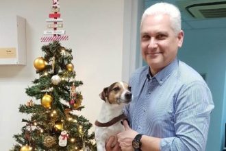 Φωκίων Ζαΐμης: Η επίσκεψη από τετράποδο φίλο