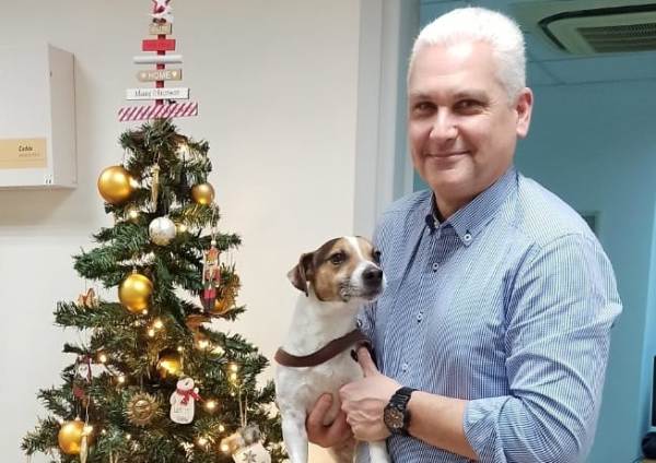 Φωκίων Ζαΐμης: Η επίσκεψη από τετράποδο φίλο