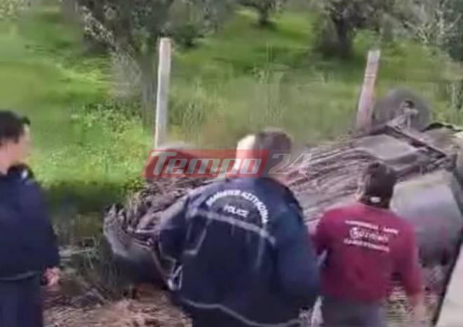 Αχαΐα: Εκτροπή οχήματος στην περιοχή του Αλισσού με έναν τραυματία (ΦΩΤΟ)