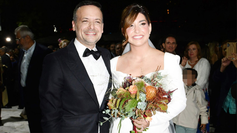 Χάρης Δούκας - Γεωργία Πολυτάνου: Οι πρώτες δηλώσεις του ζευγαριού μετά το θρησκευτικό γάμο τους στη Θήβα