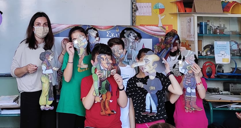 «Ο Καραγκιόζης ηλεκτρολόγος» από τους μαθητές της Ε΄ τάξης του 10ου Δημοτικού Σχολείου