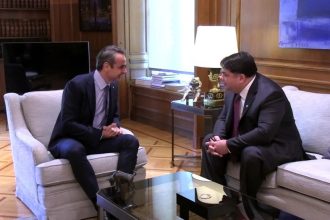 Πρώτη συνάντηση Μητσοτάκη – Τσούνη