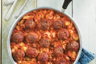 Κεφτέδες με πράσα στον φούρνο