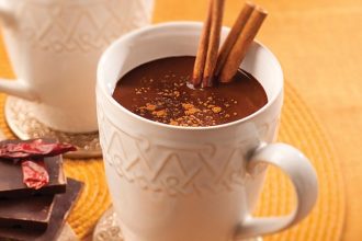 Ρόφημα σοκολάτας με τζίντζερ και κανέλα