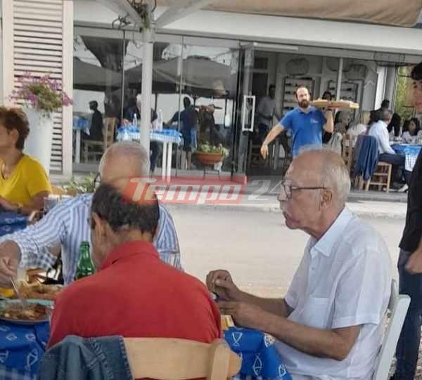 Στα Βραχνέϊκα για μεζεδάκια ο Δημήτρης Βίτσας