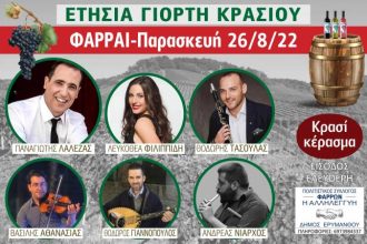 Σήμερα η Γιορτή Κρασιού στο Φαρραί