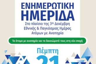 Πάτρα: Σήμερα η Ημερίδα για τα άτομα με αναπηρία και τα δικαιώματα τους