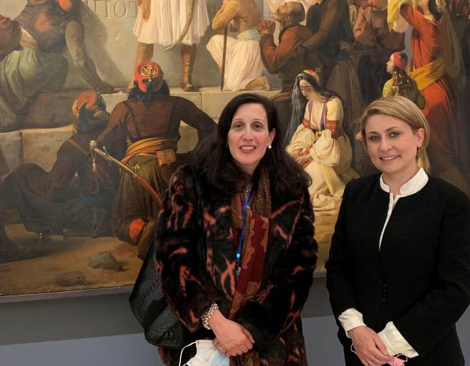 Στη Βουλή η Αχαιή κόρη του Ιάκωβου Τσούνη, προσκεκλημένη της Χριστίνας Αλεξοπούλου