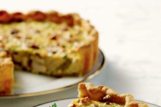 Kοτόπιτα ανοιχτή, με μανιτάρια