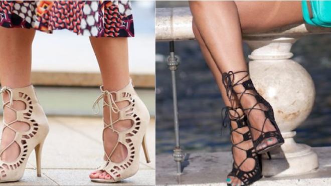 Lace up πέδιλα: Το hot trend της σεζόν