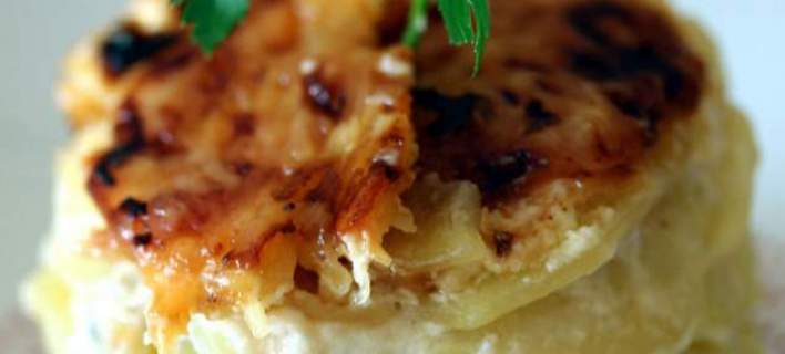 Πατάτες ογκρατέν με κρέμα