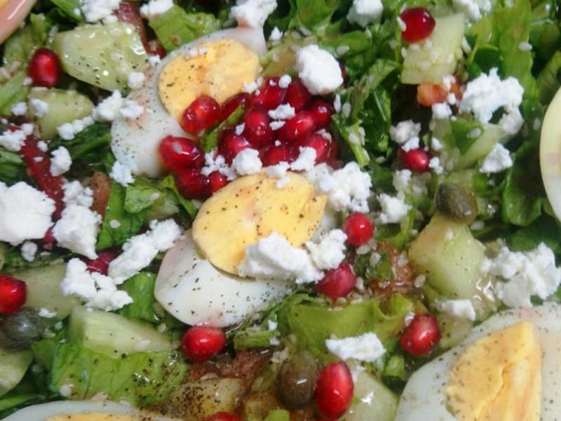 Αυγοσαλάτα με ρόδι