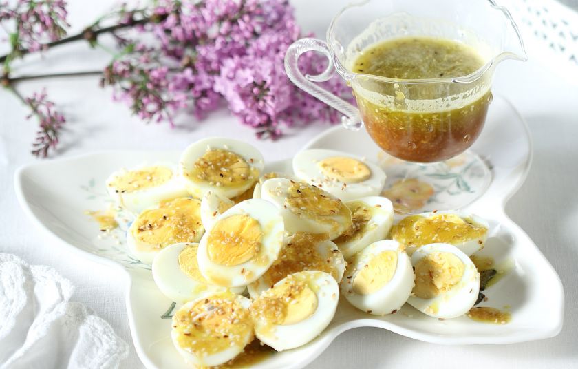 Αυγοσαλάτα με εξωτικό λαδόξιδο