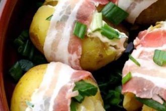 Πατάτες τυλιχτές με μπέικον