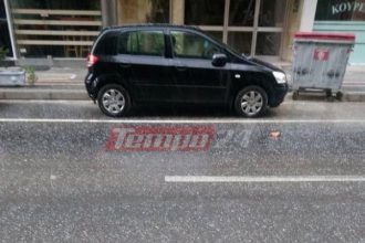 "Ασπρισε" η Πάτρα από το χαλάζι (ΦΩΤΟ-ΒΙΝΤΕΟ)