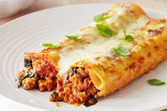 Κανελόνια με ζύμη κρέπας