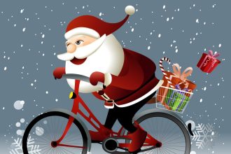 «Bike with Santa» - Χριστουγεννιάτικη ποδηλατοβόλτα στους γιορτινούς δρόμους του Αιγίου