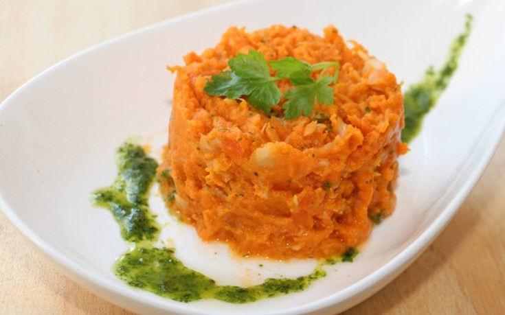 Πουρές από πατάτα και καρότο