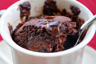 Κέικ με νουτέλα μέσα σε... τρία λεπτά!