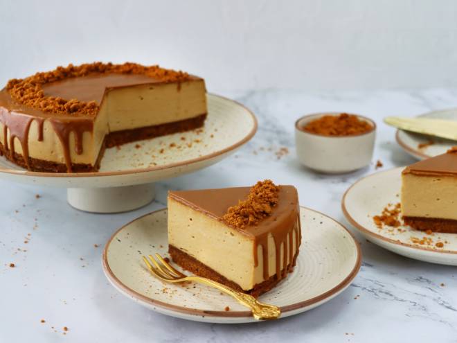 Cheesecake αλμυρής καραμέλας