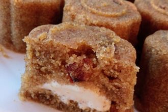 Χαλβάς με παγωτό και σταφίδες