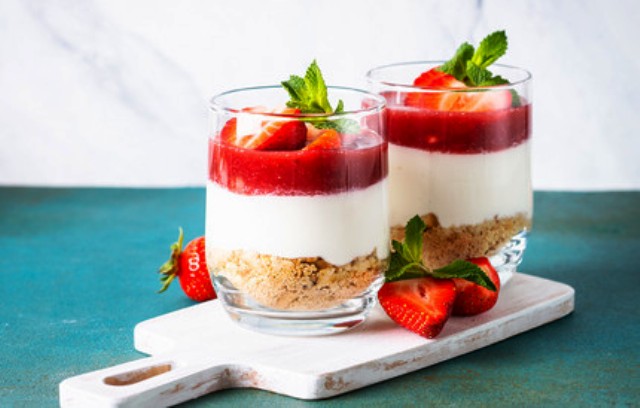 Cheesecake φράουλα