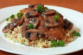 Κοτόπουλο μαρσάλα με ρύζι