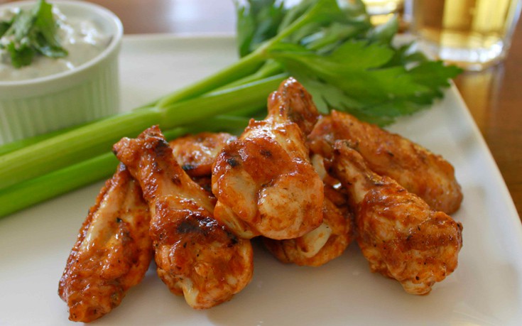 Φτερούγες κοτόπουλο σχάρας