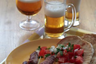 Χοιρινά κεμπάπ στο γκριλ