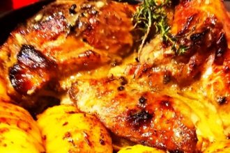 Χοιρινό κότσι στο φούρνο με γλάσο μελιού