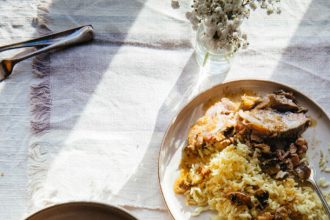 Χοιρινό ρολό με μανιτάρια