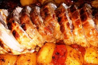 Ρολό κοτόπουλο με κρασί