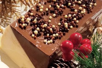 Κορμός με κρέμα σοκολάτα - βανίλια