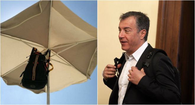 Ο Σταύρος Θεοδωράκης εύχεται καλή ξεκούραση στο... σακίδιο του