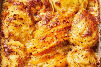 Πατάτες dauphinoise με κολοκύθα