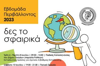 Πάτρα: Εβδομάδα Περιβάλλοντος «Δες το Σφαιρικά»