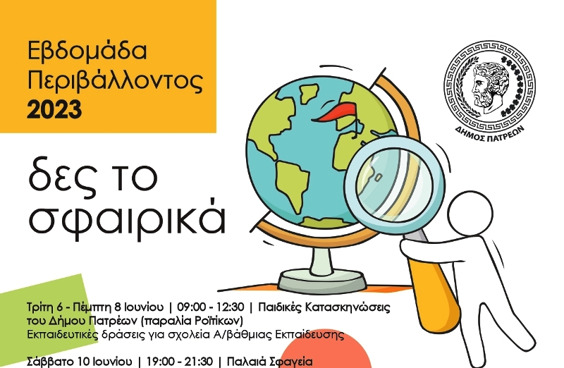 Πάτρα: Εβδομάδα Περιβάλλοντος «Δες το Σφαιρικά»