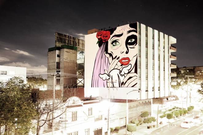 Ο D*Face στην Πάτρα για την 3η τοιχογραφία του ArtWalk 7