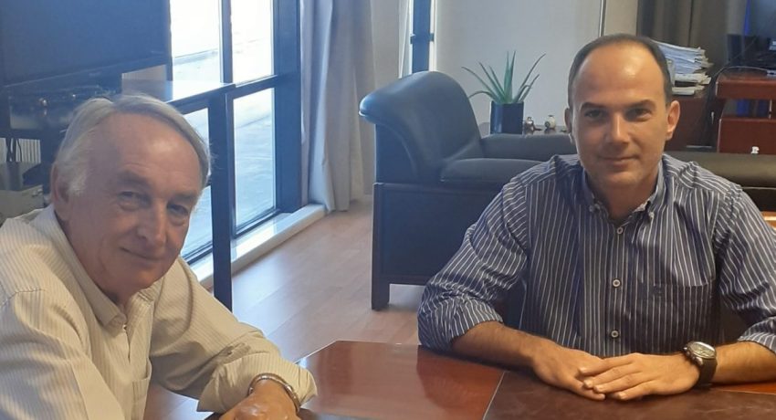 Σύσκεψη εργασίας του Λ. Δημητρογιάννη με το Συντονιστή της Αποκεντρωμένης Διοίκησης, Δ. Παναγιωτόπουλο