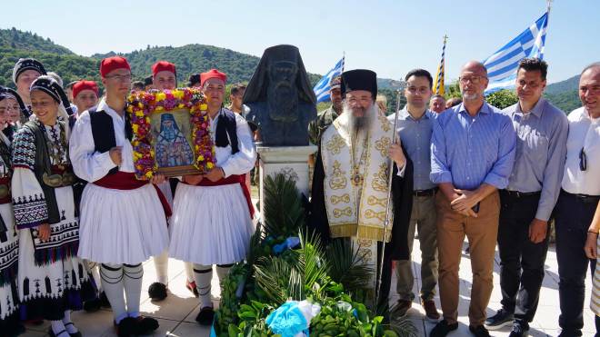 Ο εορτασμός του Αγίου Γρηγορίου Δέρκων στην γενέτειρά του Ζουμπάτα Πατρών