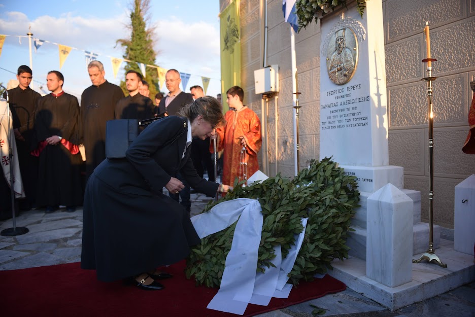 Η Αντιδήμαρχος Υγείας και Πρόνοιας Βίβιαν Σαμούρη στην εκδήλωση που έγινε στον Ι.Ν. Παναγίας Αλεξιώτισσας