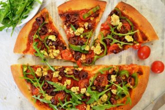 Homemade πίτσα για vegans