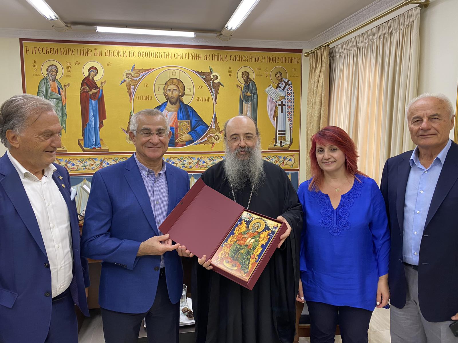 Ο Δήμαρχος της πόλης Tarpon Springs της Florida στον Μητροπολίτη Πατρών