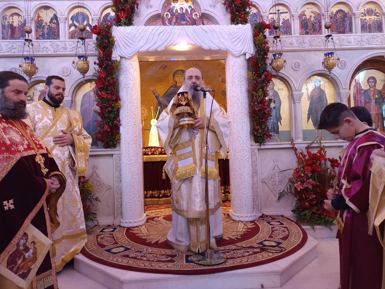 Πάτρα: Η εορτή του Οσίου Ανθίμου στον Ιερό Ναό της Παναγίας Βοήθειας