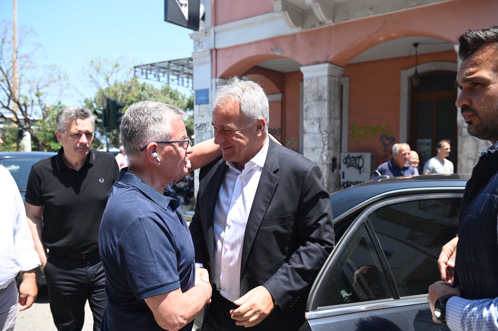 Επίσκεψη του πρώην Υπουργού Μάκη Βορίδη στο Εκλογικό Κέντρο της ΝΔ στην Πάτρα