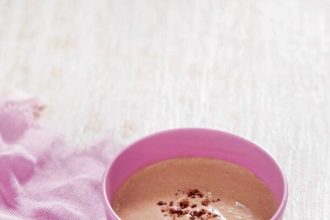 Εύκολος χυλός με γιαούρτι, βρώμη, μήλο και κακάο